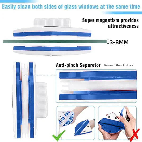 Glass Double-Sided Window Cleaner - souqsaving.com