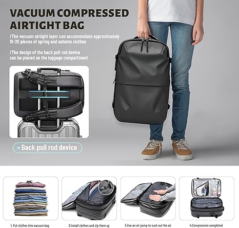 Vacuum Compression Travel Backpack